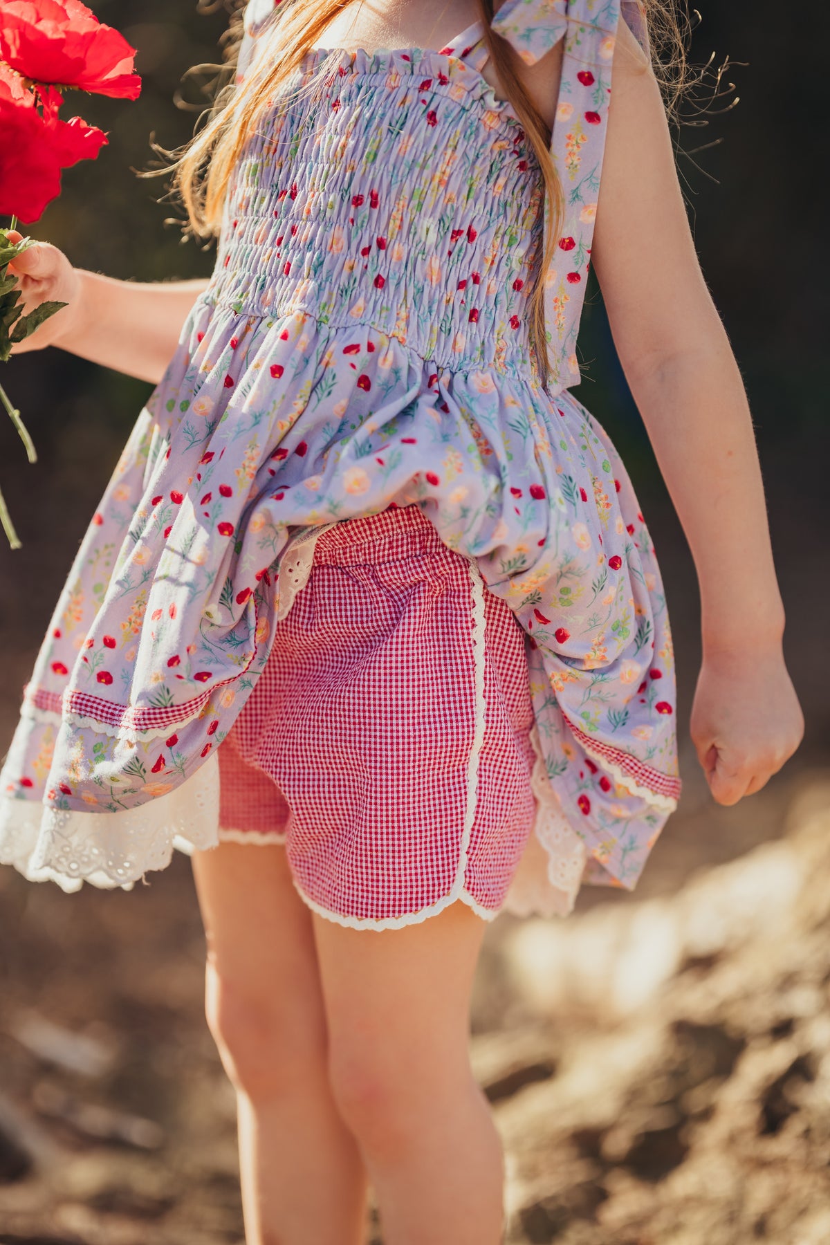 Poppy Smocked Tunic Set