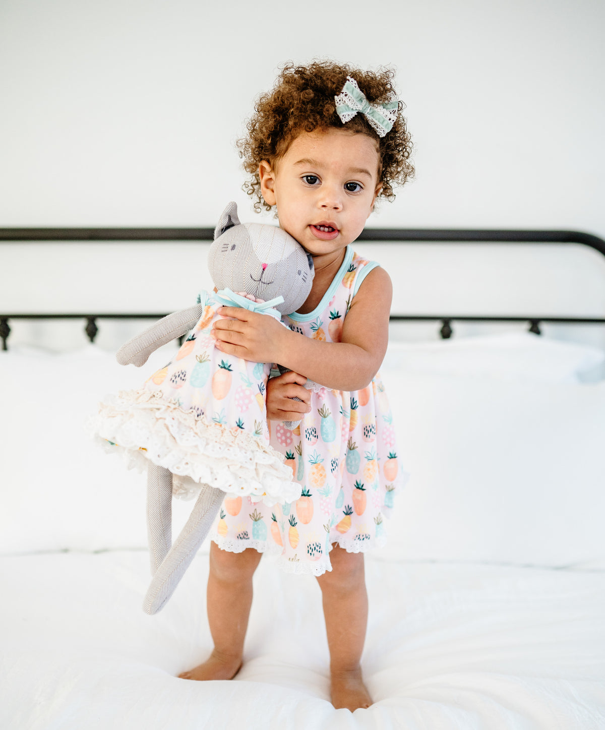 Pineapple Polkadot Doll Gown