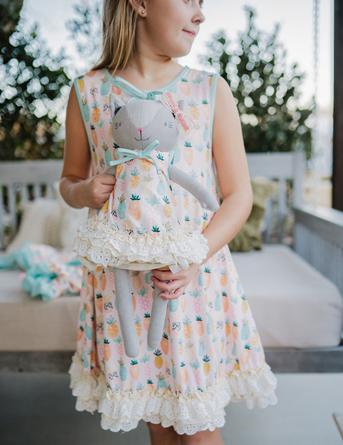 Pineapple Polkadot Doll Gown