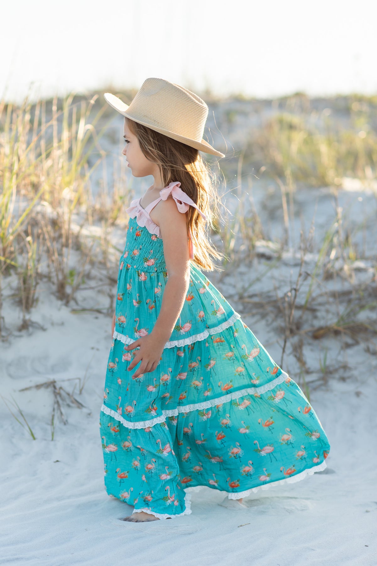 Fanciful Flamingo Maxi Dress