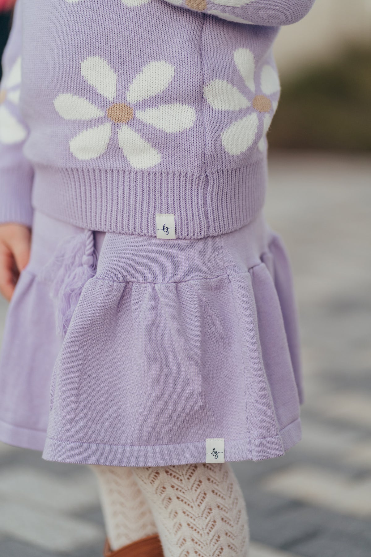 Purple Sweater Skort