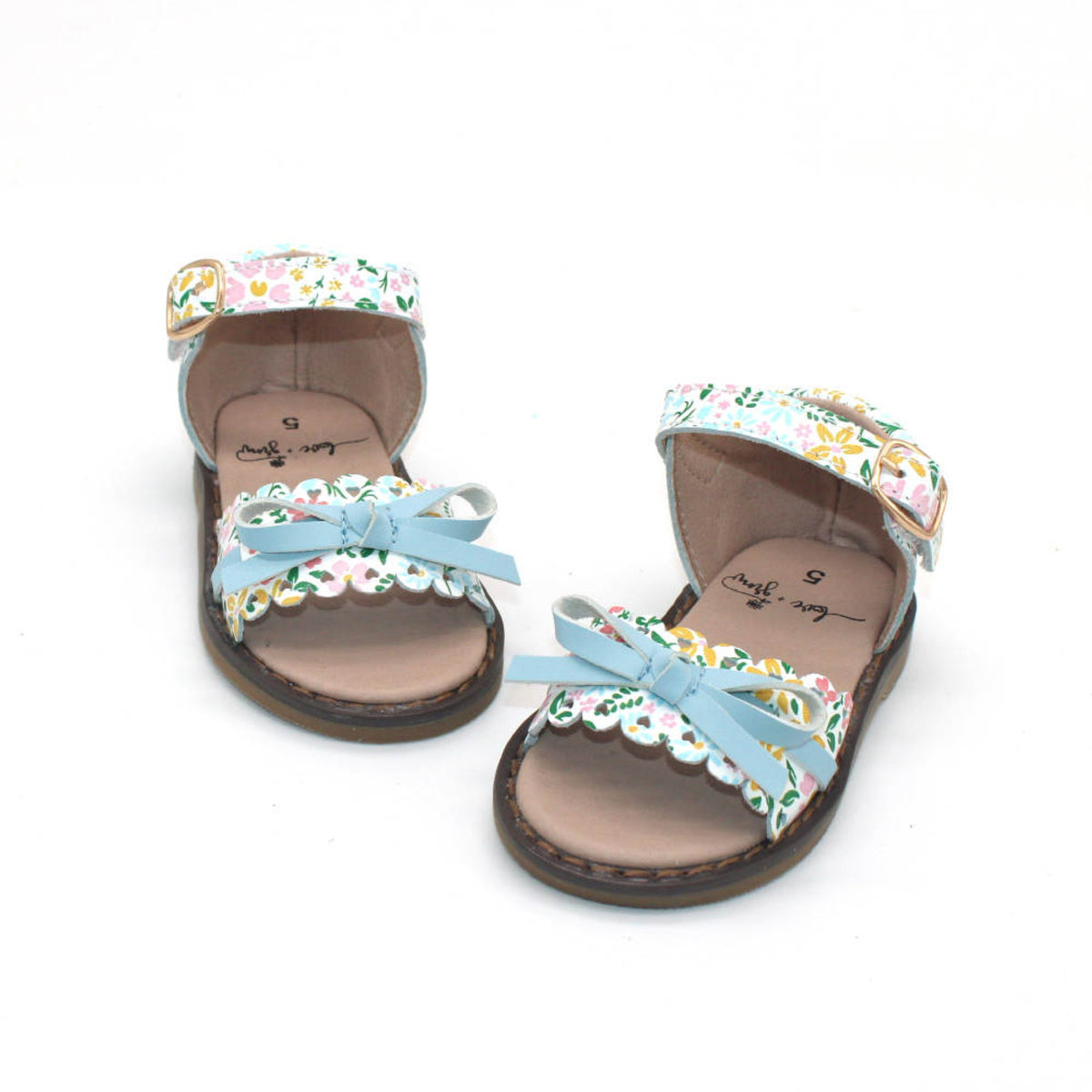 Bow Sandals- Floral