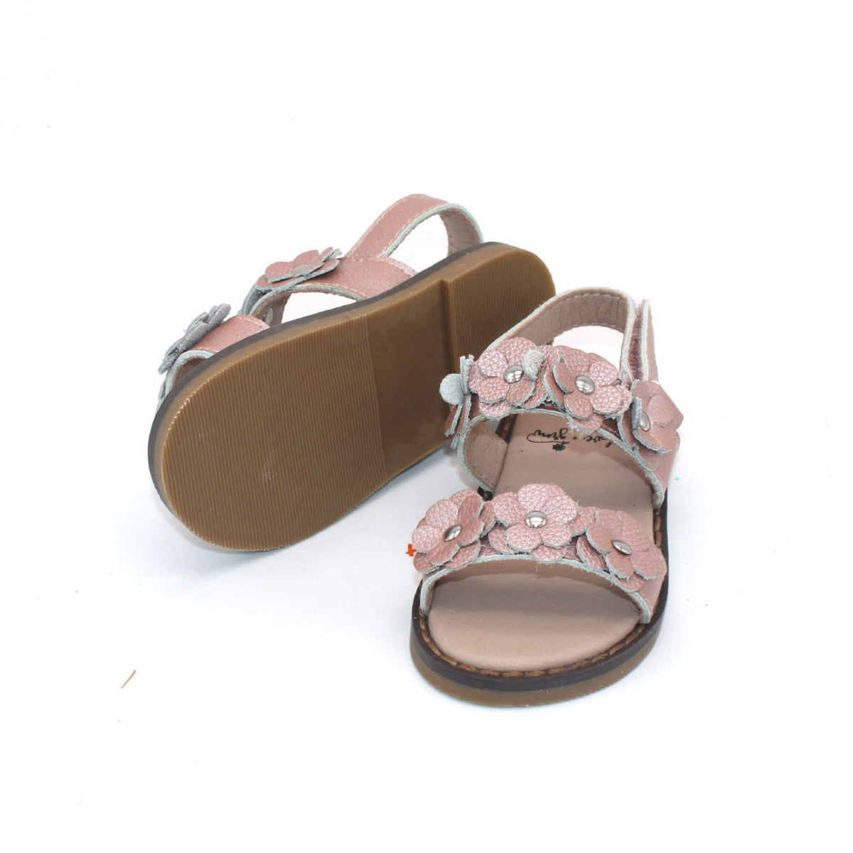Flower Sandals- Rose Gold