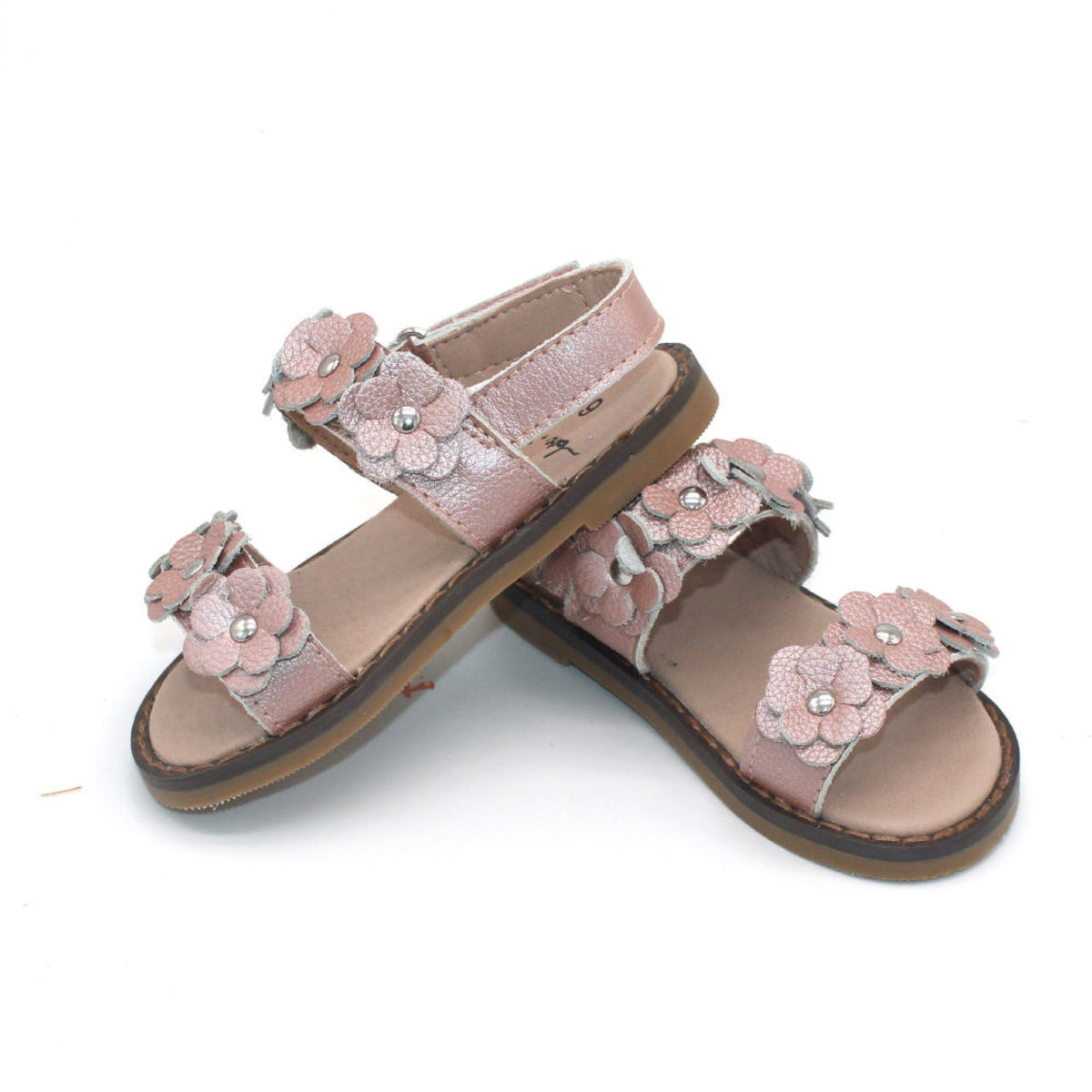 Flower Sandals- Rose Gold