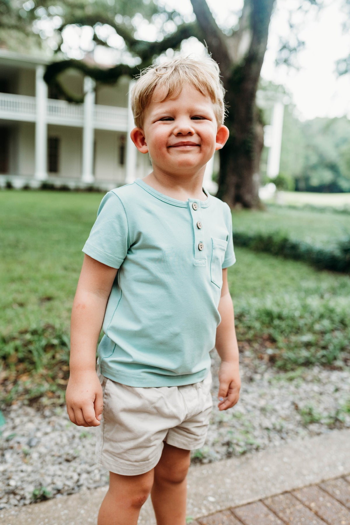 Green Sage Boy Shirt