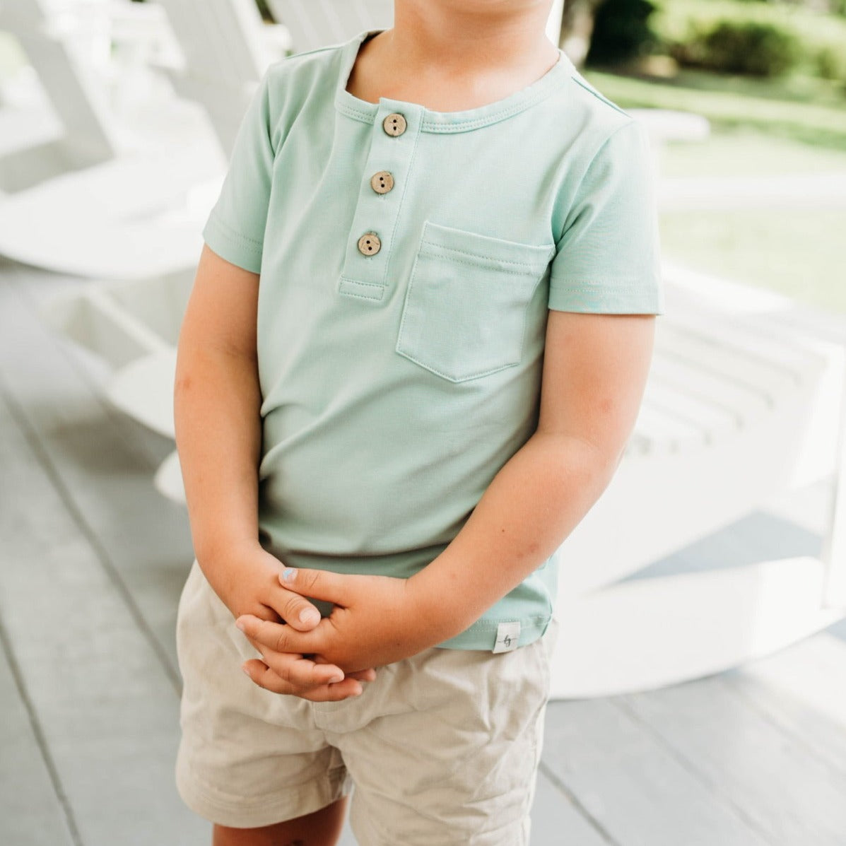 Green Sage Boy Shirt