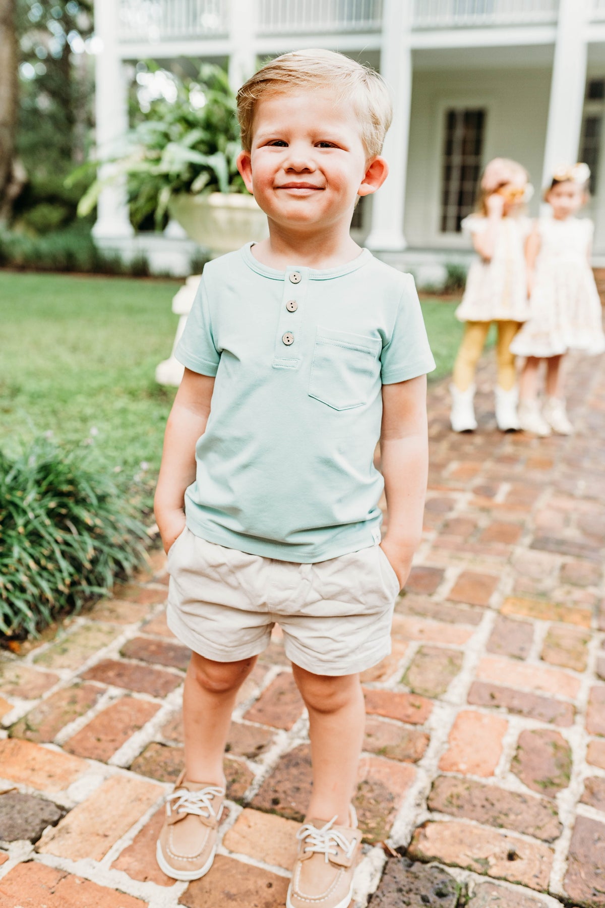Green Sage Boy Shirt